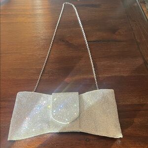 Elegant Silver Clutch Bag